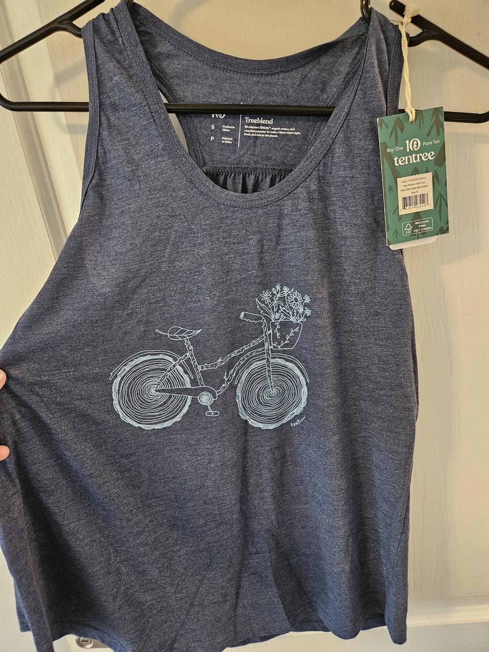 Tentree Bicycle Print Elm's Tank